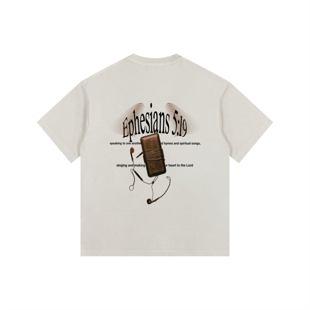 BROWN EPHESIANS 5 OVERSIZED TEE