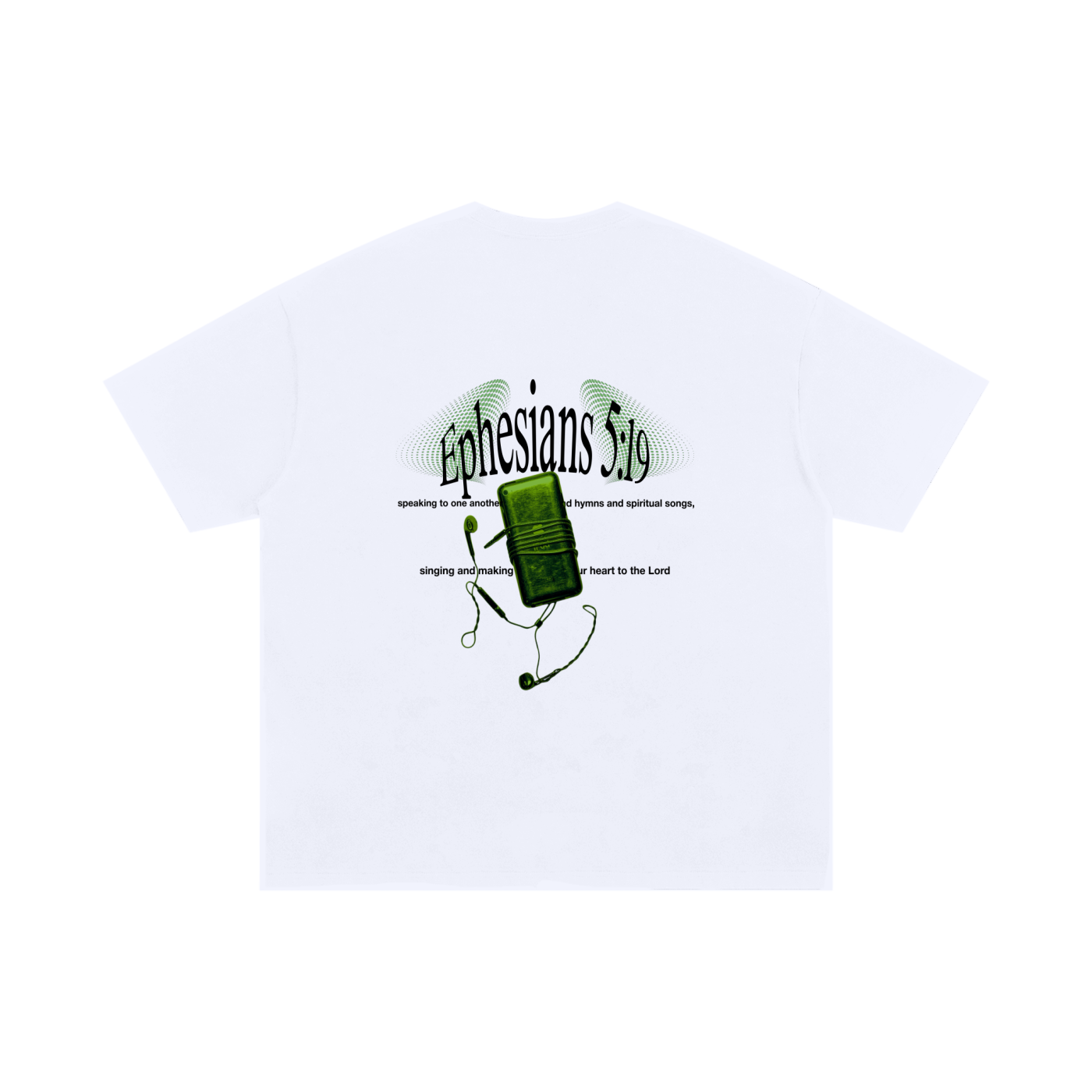 GREEN EPHESIANS 5 OVERSIZED TEE