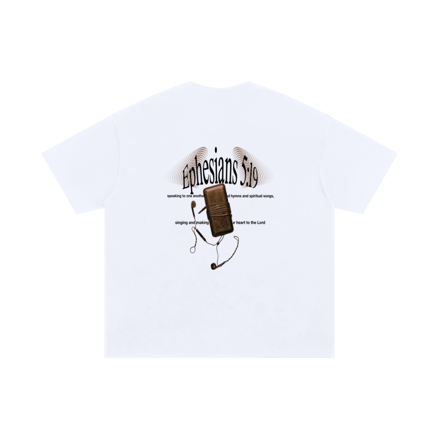 BROWN EPHESIANS 5 OVERSIZED TEE